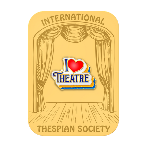I <3 Theatre Lapel Pin  image thumbnail