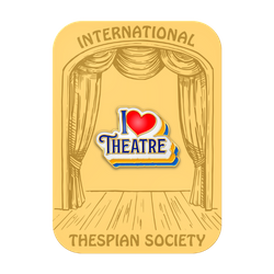 Image of I <3 Theatre Lapel Pin 