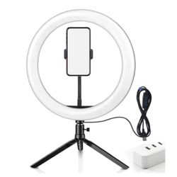 Image of 10” Ring Light with Tripod & Remote