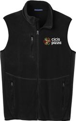 Image of Full-Zip Fleece Vest - Black 