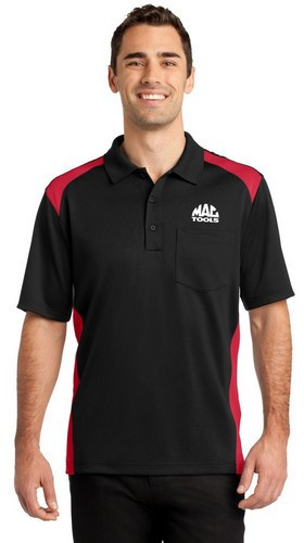 CornerStone Select Snag-Proof Two Way Colorblock Pocket Polo image thumbnail