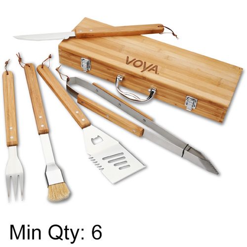 5-Piece Bamboo BBQ Set image thumbnail