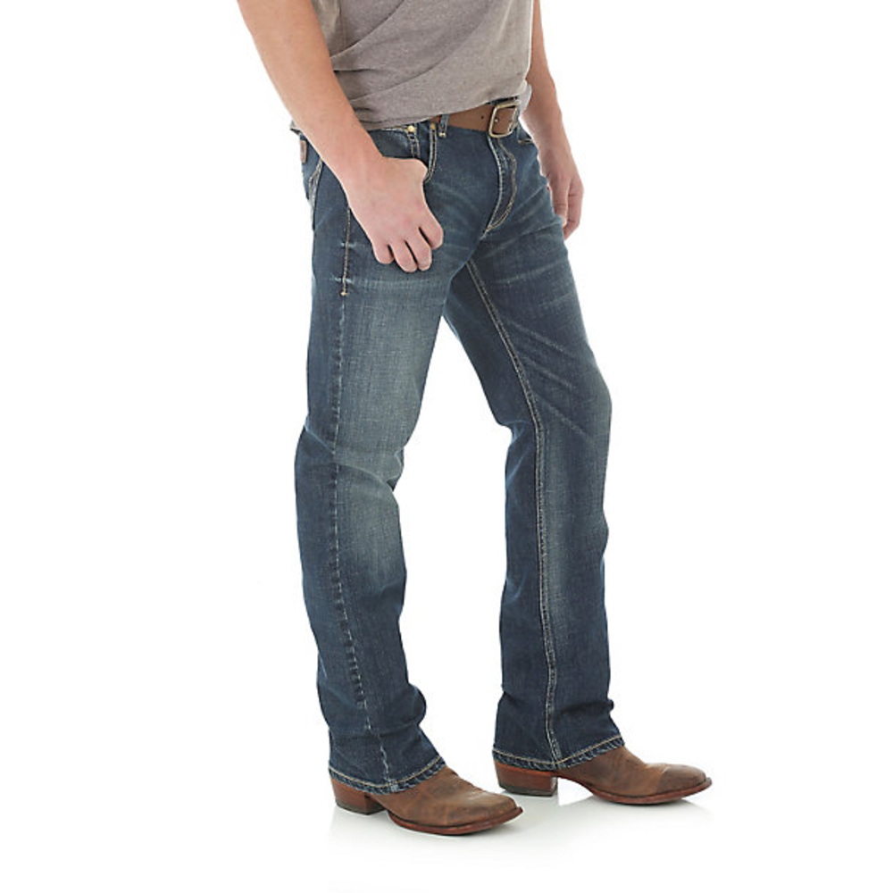 wrangler slim fit bootcut mens jeans