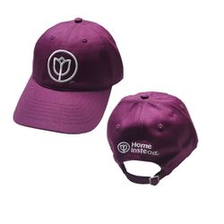 Image of Cotton Twill Dad Cap Purple 511 - Style A w/Tulip Front_Discontinued
