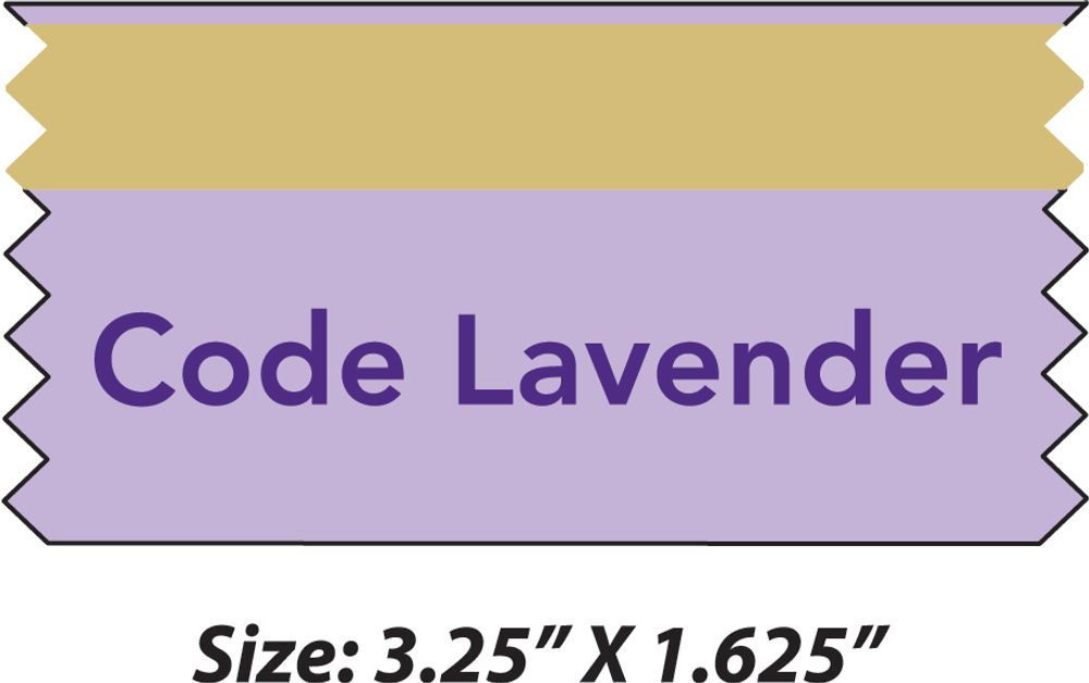 Code Lavender Badge Ribbon (Pack of 25) primary image