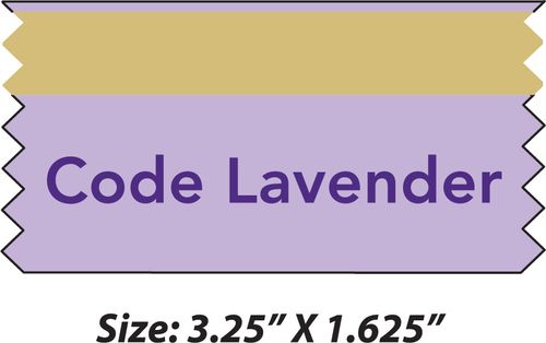 Code Lavender Badge Ribbon (Pack of 25) image thumbnail