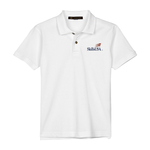 Youth Size Official White Polo image thumbnail