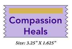 Image of 	Compassion Heals Ribbon (Pack of 25)