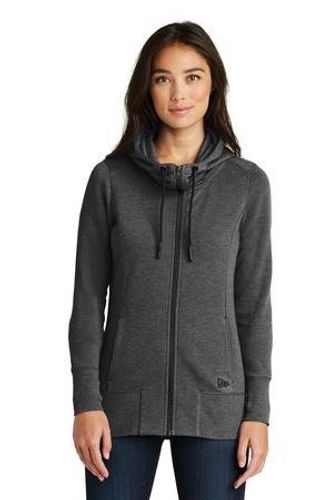 New Era Ladies Tri-Blend Fleece Full-Zip Hoodie. LNEA511 image thumbnail