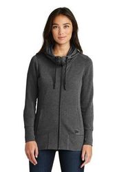 Image of New Era Ladies Tri-Blend Fleece Full-Zip Hoodie. LNEA511