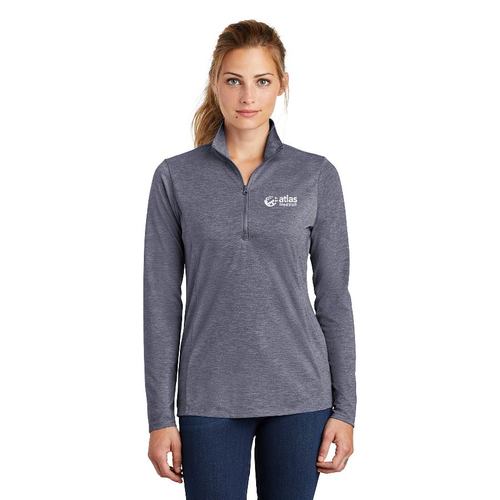 Ladies Tri-Blend Wicking 1/4-Zip  image thumbnail