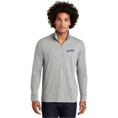 Men's Tri-Blend Wicking 1/4-Zip image thumbnail