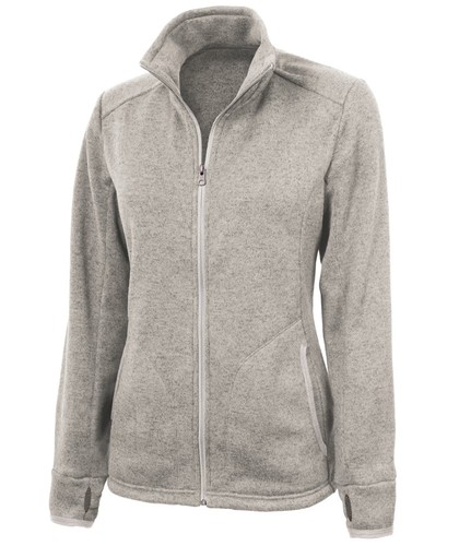 Charles River Ladies Heathered Fleece Jacket image thumbnail