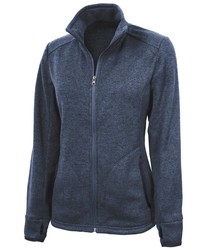 Image of Charles River Ladies Heathered Fleece Jacket