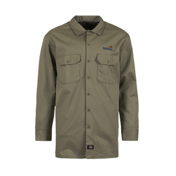 Image of Dickies® Khaki Long Sleeve Work Shirt