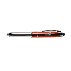 Image of Ballpoint Pen with Stylus and LED Light