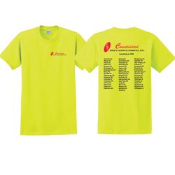 Image of Safety Green T-Shirt with Branches