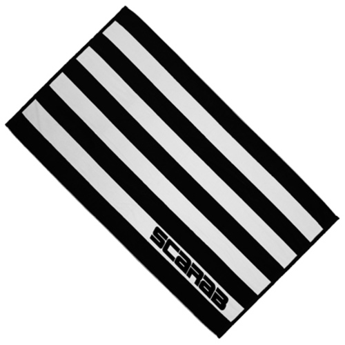 SJBT3 Cabana Striped Terry Velour Beach Towel image thumbnail