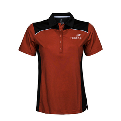 Image of Women's Red & Black Sport Polo