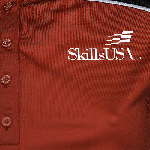 Women's Red & Black Sport Polo image thumbnail