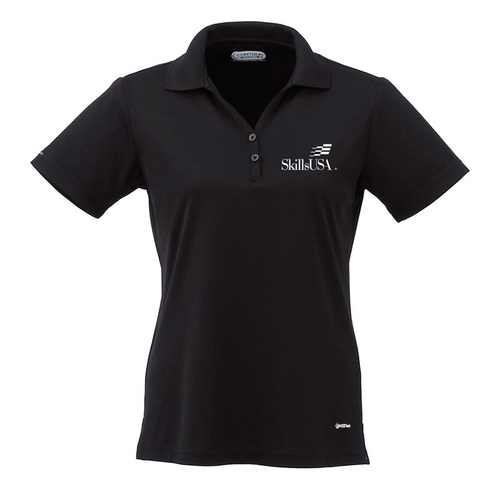 Women's Black Performance Polo image thumbnail