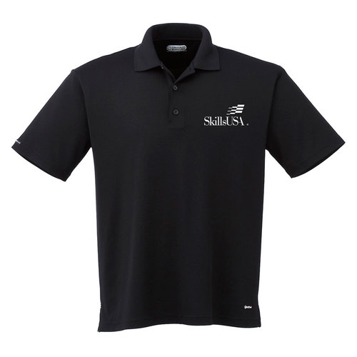 Men's Black Performance Polo image thumbnail