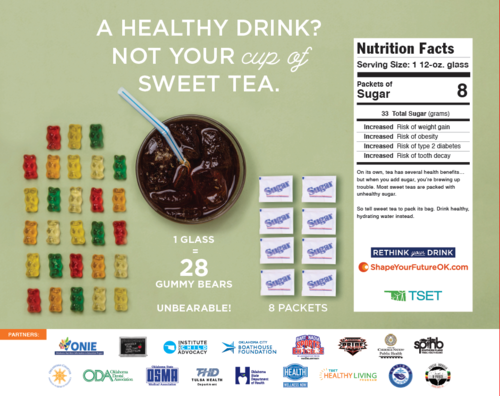 Rethink Your Drink Poster - Sweet Tea - 19" x 24" (Limit 20) image thumbnail