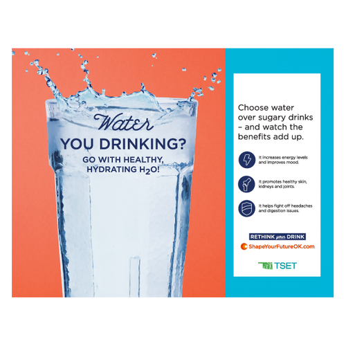 Rethink Your Drink Poster - Water - 15" x 11.5" (Limit 20) image thumbnail