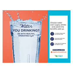 Image of Rethink Your Drink Poster - Water - 15" x 11.5" (Limit 20)