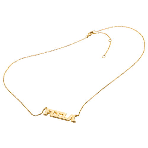 Gold FCCLA Nameplate Necklace  image thumbnail