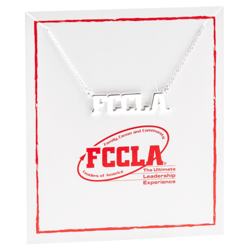 Silver FCCLA Nameplate Necklace  image thumbnail