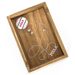 Image of Silver FCCLA Nameplate Necklace 