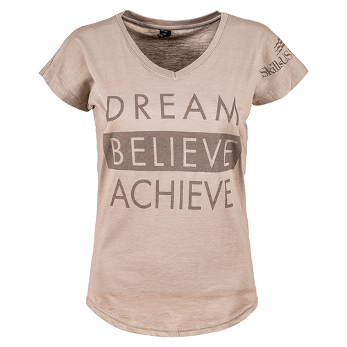 Dream Believe Achieve V-Neck Tee image thumbnail