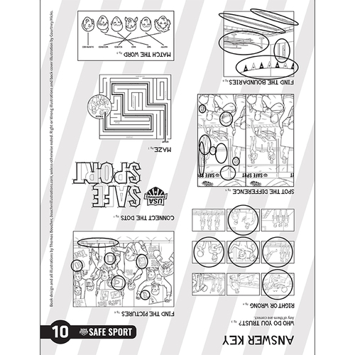 Safe Sport Coloring Book – Ages 5-11 – 10/PK image thumbnail