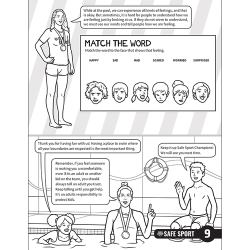 Safe Sport Coloring Book – Ages 5-11 – 10/PK image thumbnail