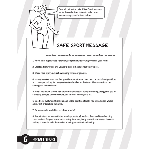 Safe Sport Coloring Book – Ages 12-18 – 10/PK image thumbnail