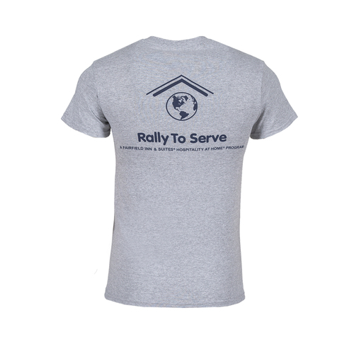 Rally to Serve T-Shirt - Grey image thumbnail