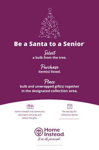 Be a Santa to a Senior Hat Poster - Bundle of 10 image thumbnail