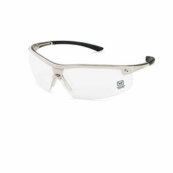 Image of Clear Lens Gunmetal Safety Glasses