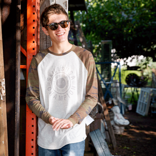 Camo Long Sleeve Raglan image thumbnail