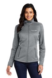 Image of Port Authority Digi Stripe Ladies Fleece Jacket