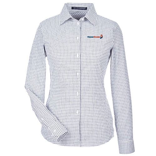 D&J Ladies' Micro Windowpane Shirt image thumbnail