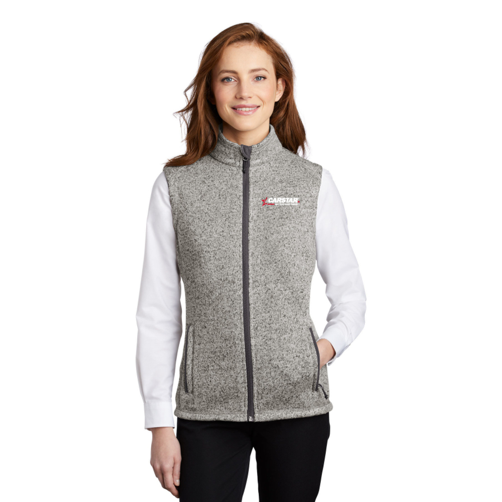 Ladies' Sweater Fleece Vest primary image