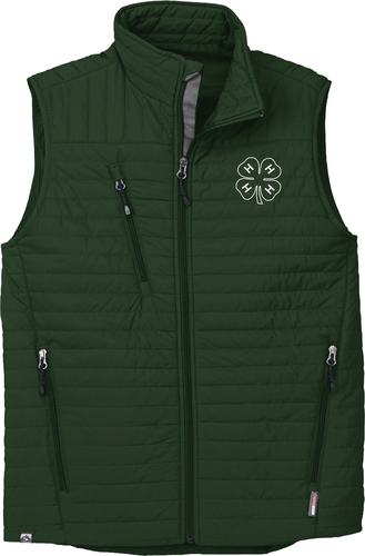 CLOSEOUT - Men's 4-H Quilted Vest - XL-3XL image thumbnail