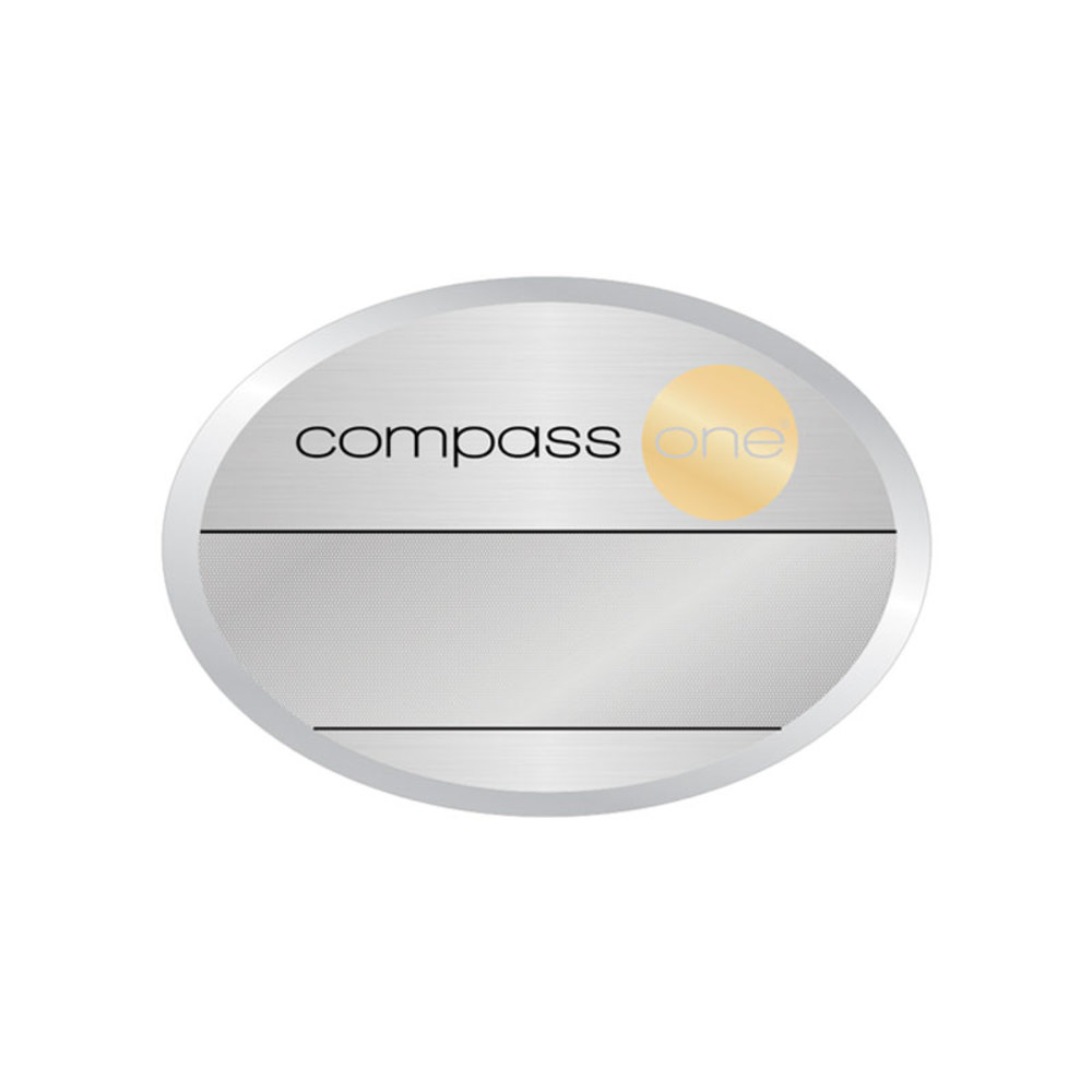 10 PACK: Compass One Blank Name Badge primary image