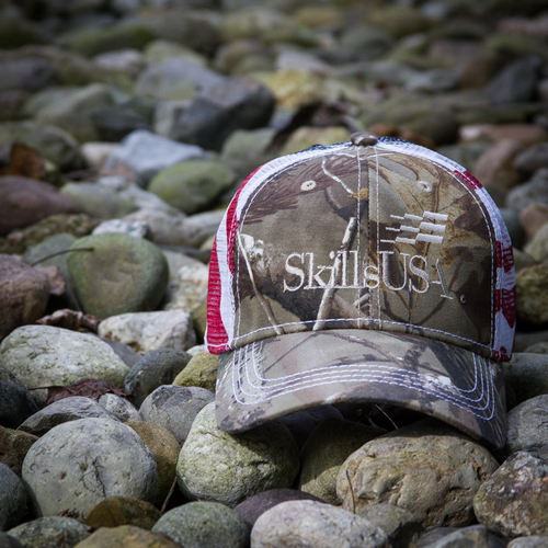 Camouflage Flag Mesh Back Cap image thumbnail