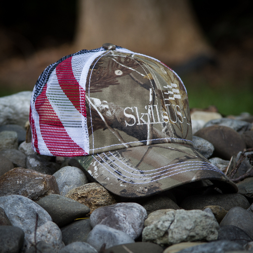 Camouflage Flag Mesh Back Cap image thumbnail