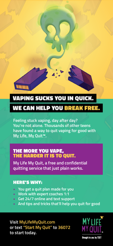 My Life, My Quit Promotional Pack (Limit 2 packs) image thumbnail