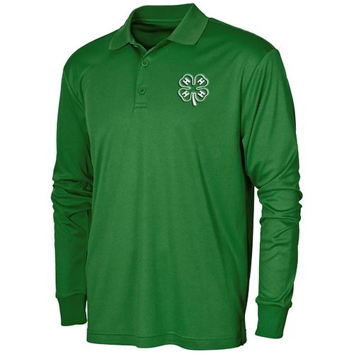 Youth 4-H XT Long Sleeve Kelly Polo • S-XL image thumbnail
