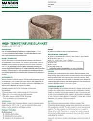 Image of HT Blanket Data Sheet - pack of 25